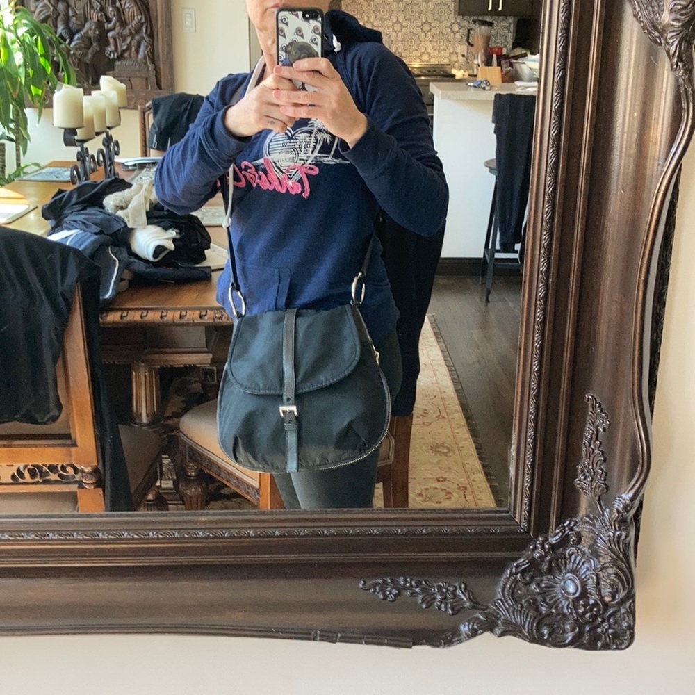Stunning leather and nylon Prada bag